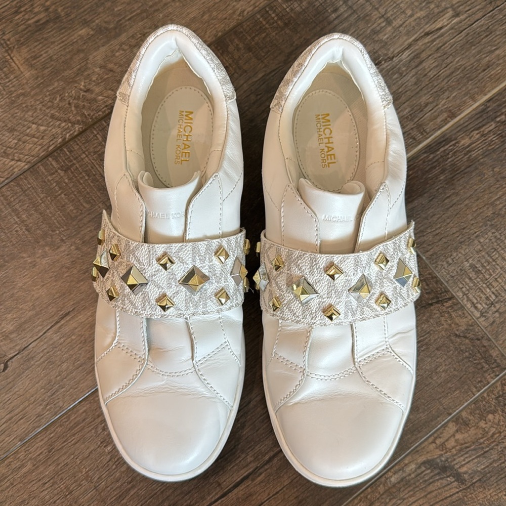 Michael Kors Kenna Studded Sneakers - Womens - Picture 2 of 7